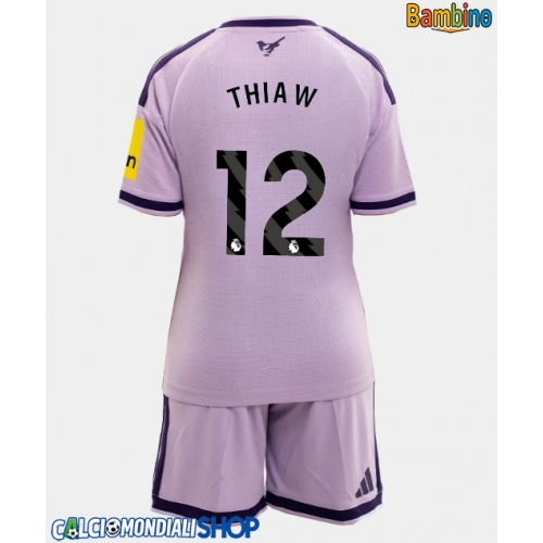 Maglie da calcio Newcastle United Malick Thiaw #12 Terza Maglia Bambino 2026-27 Manica Corta + Pantaloni corti)